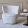 Libra Roehampton Textured Slub Swivel Chair – Natural 76×74×71.5cm