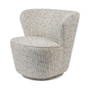 Libra Roehampton Textured Slub Swivel Chair – Natural 76×74×71.5cm