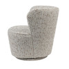 Libra Roehampton Textured Slub Swivel Chair – Natural 76×74×71.5cm