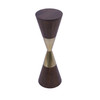 Libra Amalfi Wooden Cocktail Table – Dark Wood & Brushed Brass