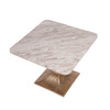Libra Morchino Marble Side Table 55cm – Square Top, Antique Brass Base Libra Morchino Marble Side Table 55cm – Square Top, Antique Brass Base