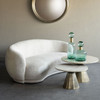 Waverley Curved Mini Sofa – Cream Bouclé