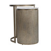 Belvedere Aged Gold Set of 2 Nesting Side Tables