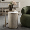 Belvedere Aged Gold Set of 2 Nesting Side Tables Belvedere Aged Gold Set of 2 Nesting Side Tables