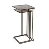 Salzburg Set of 2 Glass & Metal Side Tables, Dark Gold Salzburg Set of 2 Glass & Metal Side Tables, Dark Gold