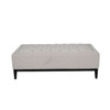 Theodore Buttoned XL Ottoman in Ivory Fabric 140×75cm Theodore Buttoned XL Ottoman in Ivory Fabric 140×75cm