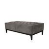 Theodore Buttoned XL Ottoman in Warm Grey Fabric 140×75cm Theodore Buttoned XL Ottoman in Warm Grey Fabric 140×75cm