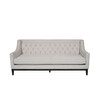 Theodore Buttoned 3-Seater Sofa, Ivory Fabric 200cm – The Libra Company