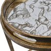 Constellation Map Set of 2 Side Tray Tables, Antique Gold – The Libra Company