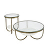 Nolita Side Table, White Marble & Antique Gold Iron – The Libra Company