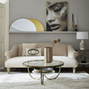 Nolita Side Table, White Marble & Antique Gold Iron – The Libra Company