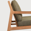 Ethnicraft Teak Outdoor 2 Seat Sofa Jack Green Cushions