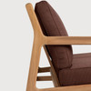 Ethnicraft Teak Outdoor Lounge Chair Burgundy