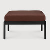 Ethnicraft Black Outdoor Footstool Jack Burgundy