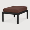 Ethnicraft Black Outdoor Footstool Jack Burgundy