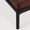 Ethnicraft Black Outdoor Footstool Jack Burgundy