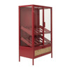 Red Glass Door Wine Cabinet - Mori