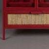 Red Glass Door Wine Cabinet - Mori