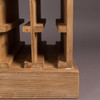 Vintage Wood Wine Rack Cabinet - Claude