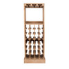 Vintage Wood Wine Rack Cabinet - Claude