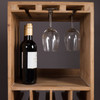 Vintage Wood Wine Rack Cabinet - Claude