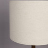 Mid Century Modern Walnut Wooden Sculptural Table Lamp - Cath