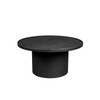 Industrial Modern Black Metal Round Coffee Table Winston