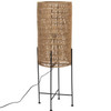 Jute String Shade Natural Cylinder Floor Lamp - Kari by Dutchbone