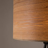Black Tripod Floor Lamp Wooden Shade - Woodland by Dutchbone