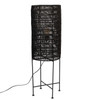 Black Jute String Shade Cylinder Floor Lamp Kari