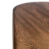 Walnut Oval Dining Table Brass Detailing Modern 200 cm - Signy