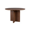 Small Round Dining Table Walnut 120 cm - Laurent
