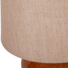 Aubrey Terracotta Ceramic Lamp with Hessian Shade (Large)