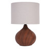 Ashford Wood Effect Ceramic Table Lamp with Shade