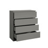 Oslo Chest of 4 Drawers Grey, Scandi