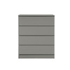 Oslo Chest of 4 Drawers Grey, Scandi