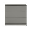 Oslo Chest of 3 Drawers Grey, Scandi
