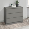 Oslo Chest of 3 Drawers Grey, Scandi