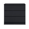 Oslo Chest of 3 Drawers Black, Scandi