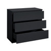 Oslo Chest of 3 Drawers Black, Scandi