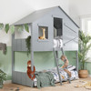 Safari Bunk Bed Grey, Kids