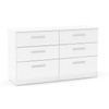 Lynx Chest of 6 Drawers White