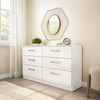 Lynx Chest of 6 Drawers White