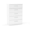Lynx Chest of 5 Drawers White