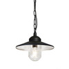 Elstead Klampenborg Black Outdoor Chain Lantern 1 Light
