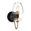 Elstead Armand Aged Brass & Black Wall Light 1 Light