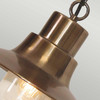 Elstead Sheldon Aged Brass Outdoor Chain Lantern 1 Light