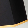 Elstead Atlas Brushed Brass Table Lamp with Black Shade