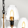 Elstead Armand 3 Light Pendant Aged Brass & Black