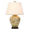 Elstead Arum Lily Green & Cream Chinese Porcelain Table Lamp